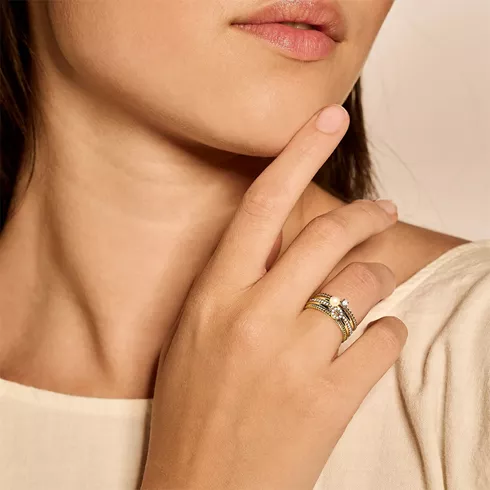 1201YZI/56 BLUSH ZLATNI NAKIT 14ct ženski prsten