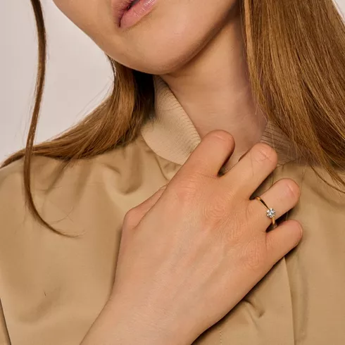1248YZI/54 BLUSH NAKIT ženski prsten 14ct