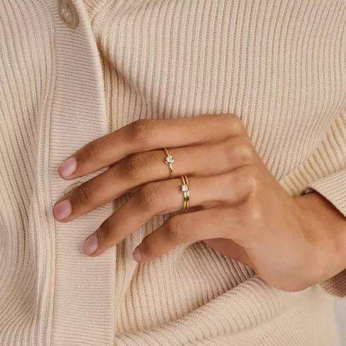 1273YZI/54 BLUSH NAKIT ženski prsten 14ct
