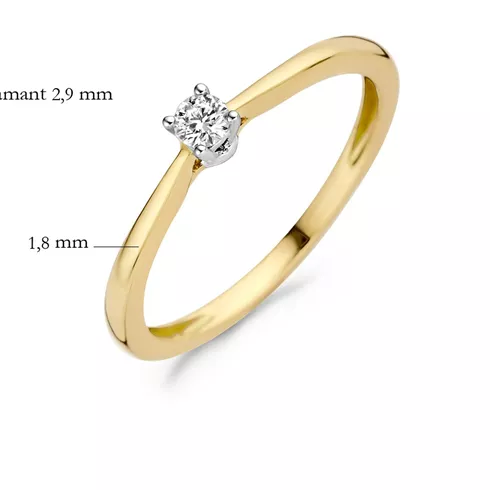 1622BDI/56 BLUSH ZLATNI NAKIT 14ct ženski prsten