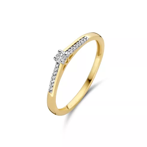 1639YDI/56 BLUSH ZLATNI NAKIT 14ct dijamant ženski prsten