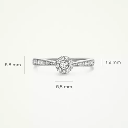 1650WDI/52 BLUSH NAKIT ženski prsten 14ct