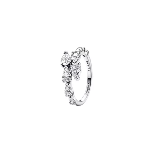 193004C01-56 PANDORA Sparkling Overlapping Band ženski prsten