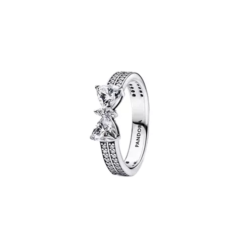 193552C01-52 PANDORA Sparkling Bow Double-row ženski prsten