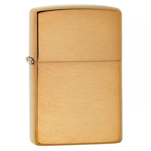 204B ZIPPO Upaljač  -Solid Brass/Brush