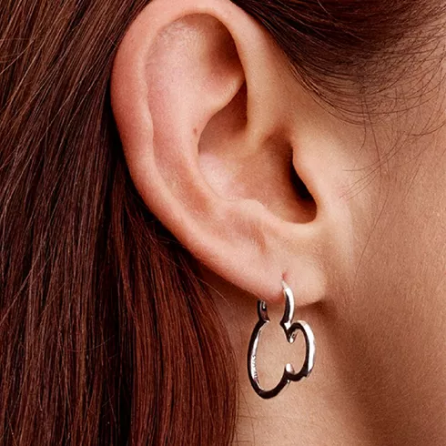 293528C00 PANDORA Disney Mickey Mouse Silhouette ženske minđuše