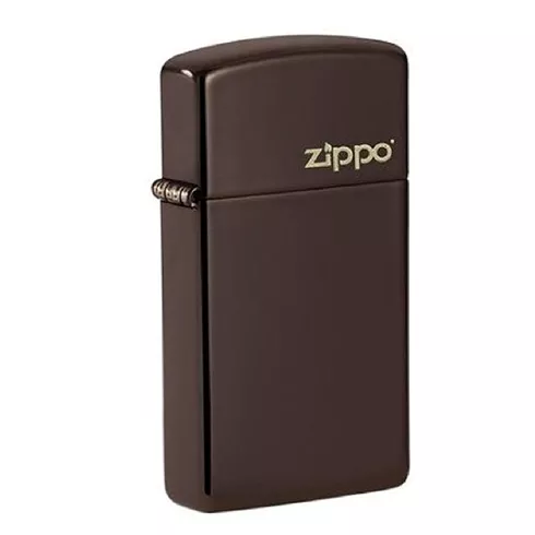 49266ZL ZIPPO Slim Brown Logo upaljač