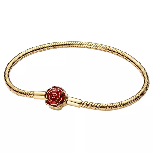 564019C01-18 PANDORA Disney Beauty and the Beast Enchanted Rose Snake ženska narukvica