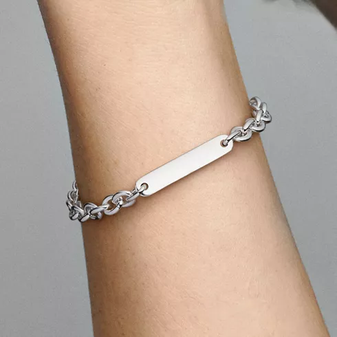 599523C00-18 PANDORA Engravable Bar Link ženska narukvica