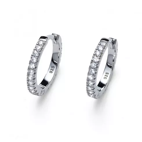 62126 OLIVER WEBER SILVER NAKIT Hoop Legit Small ženske minđuše
