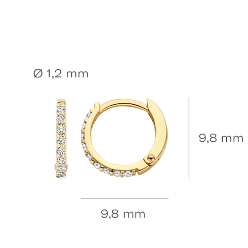 7268YZI BLUSH NAKIT ženske minđuše 14ct