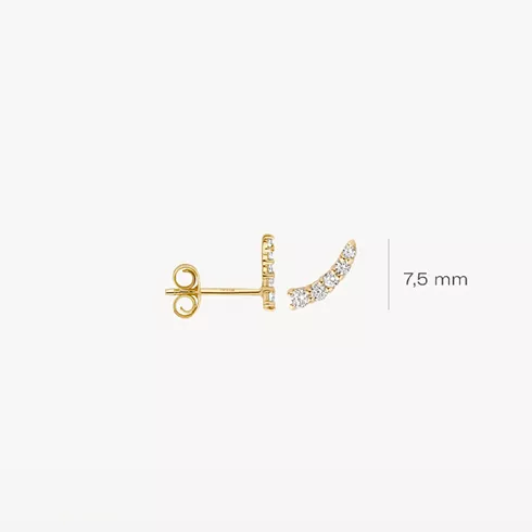 7319YZI BLUSH NAKIT ženske minđuše 14ct