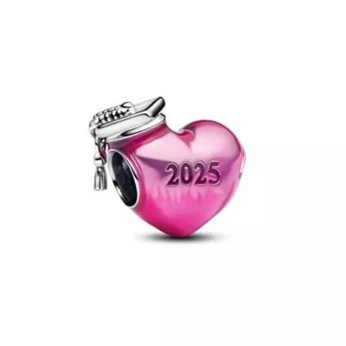 793788C01 PANDORA Graduation 2025 Heart privezak