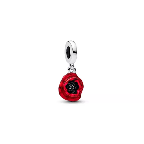793917C01 PANDORA Red Flower Dangle privezak