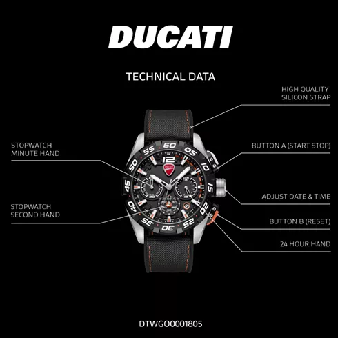 DTWGO0001805 DUCATI muški ručni sat