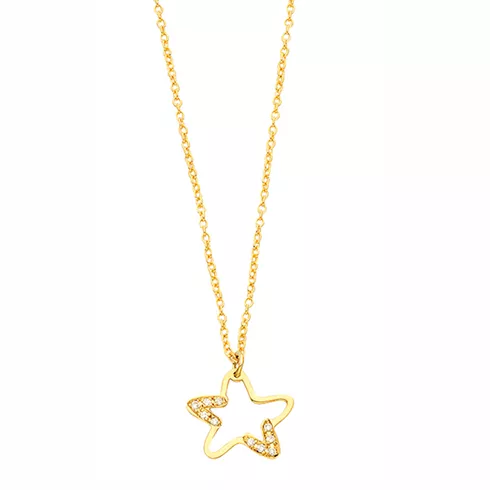 EBZ018994 EKAN NAKIT Diamond Symbols ogrlica 14k
