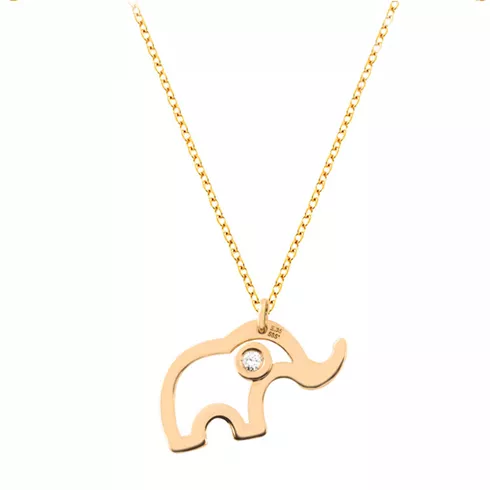 EBZ035083 EKAN NAKIT Diamond Symbols ogrlica 14k