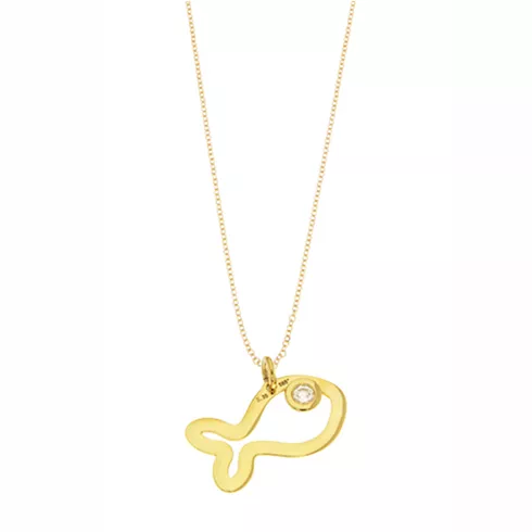 EBZ035092 EKAN NAKIT Diamond Symbols ogrlica 14k