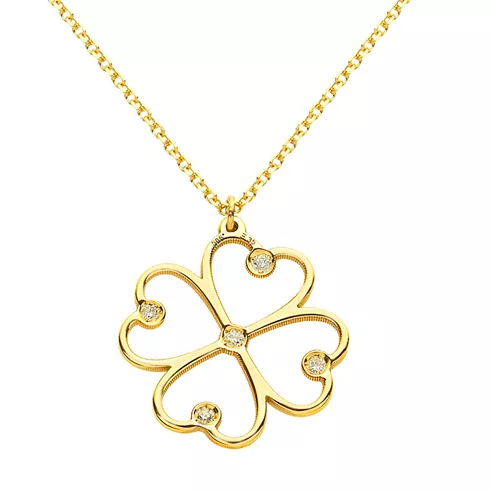 EBZ043887 EKAN NAKIT Diamond Symbols ogrlica 14k