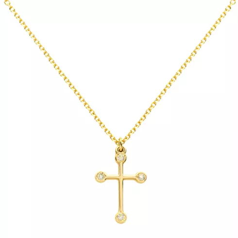 EBZ043968 EKAN NAKIT Diamond Symbols ogrlica 14k