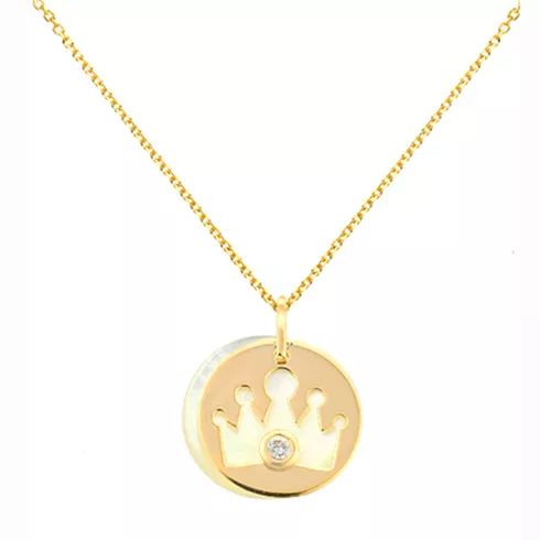 EBZ048197 EKAN NAKIT Diamond Pearls ogrlica 14k