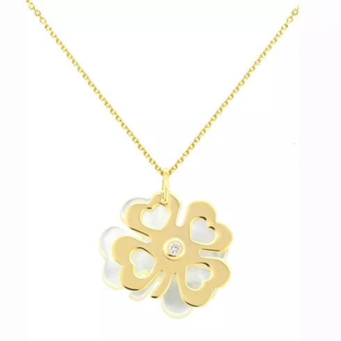 EBZ048920 EKAN NAKIT Diamond Pearls ogrlica 14k