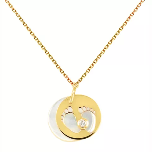 EBZ048975 EKAN NAKIT Diamond Pearls ogrlica 14k