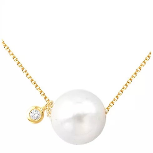 EBZ067865 EKAN NAKIT Diamond Pearls ogrlica 14k