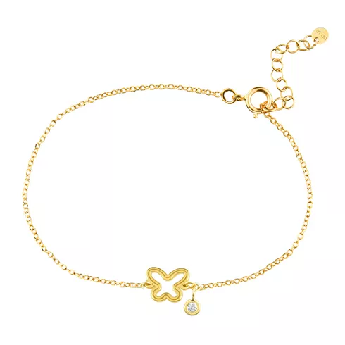 EBZ068526 EKAN NAKIT Diamond Symbols Butterfly narukvica 14k