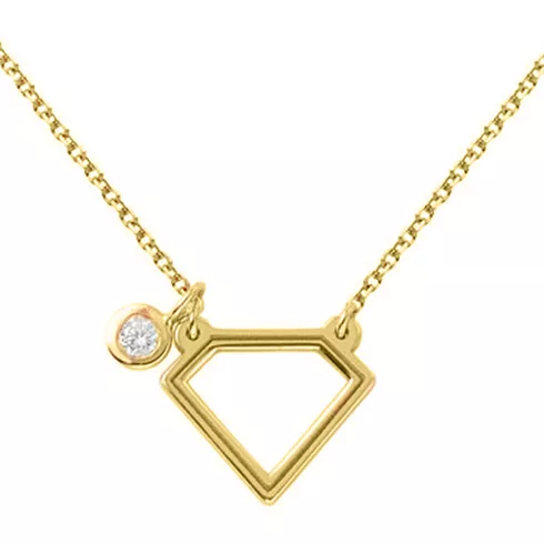 EBZ068876 EKAN NAKIT Diamond Symbols ogrlica 14k