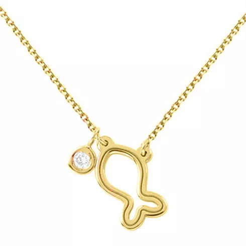 EBZ068895 EKAN NAKIT Diamond Symbols ogrlica 14k