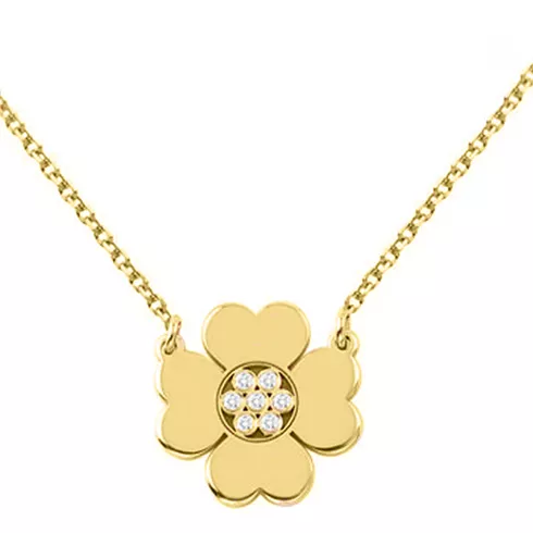 EBZ069026 EKAN NAKIT Diamond Symbols ogrlica 14k