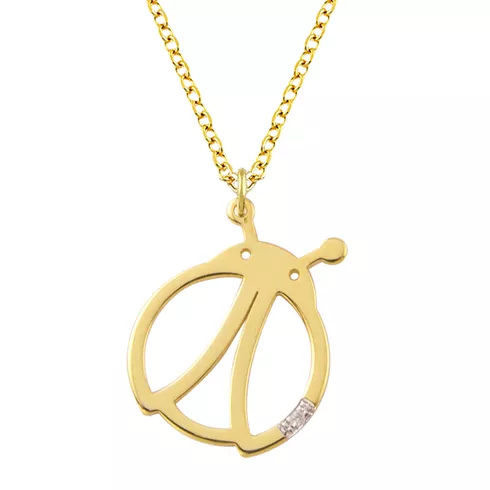 EBZ084313 EKAN NAKIT Diamond Symbols ogrlica 14k