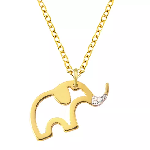 EBZ084390 EKAN NAKIT Diamond Symbols ogrlica 14k