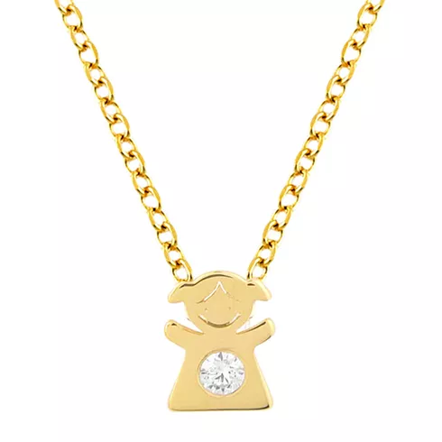 EBZ087352 EKAN NAKIT Diamond Baby ogrlica 14k