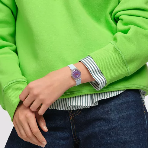 LL126 SWATCH Powder Plum ženski ručni sat