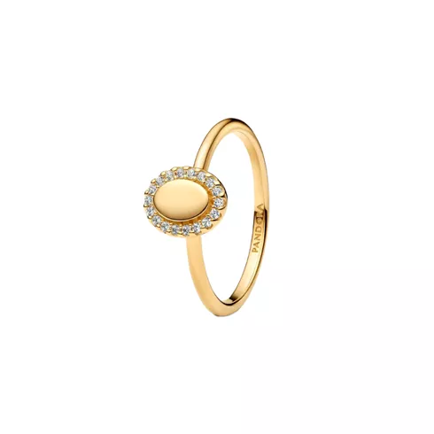 163800C01-54 PANDORA Engravable Oval Halo ženski prsten