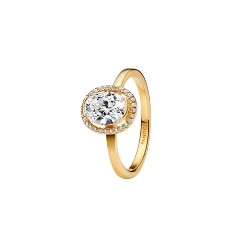 163802C01-54 PANDORA Oval Sparkling Halo ženski prsten