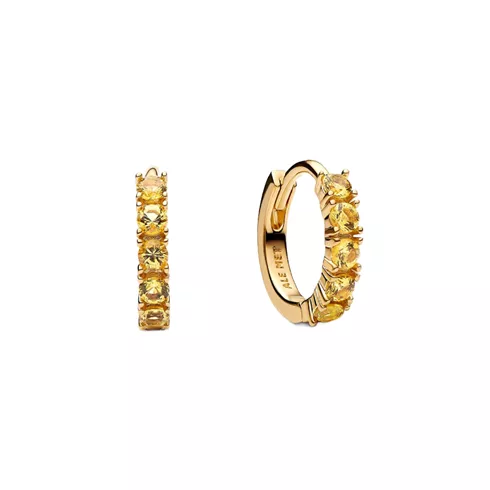 263849C01 PANDORA Yellow Huggie ženske minđuše