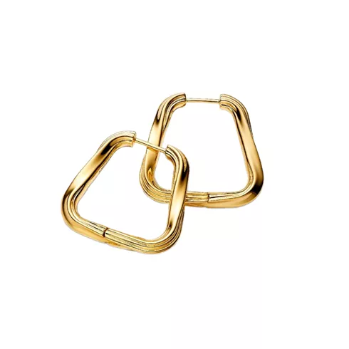 263876C00 PANDORA Twisted Triangle Large Hoop ženske minđuše