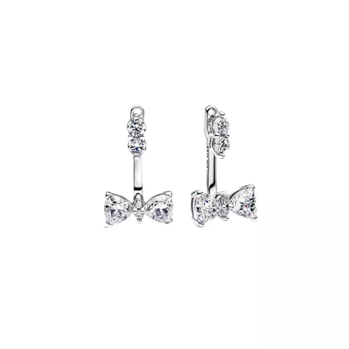 293543C01 PANDORA Sparkling Bow Drop ženske minđuše