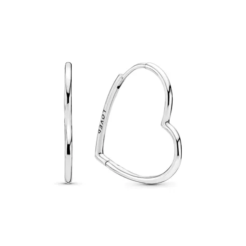 297822 PANDORA Asymmetric Hearts of Love  ženske minđuše