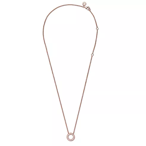 PANDORA 387436C01-45 Signature Rose ženska ogrlica