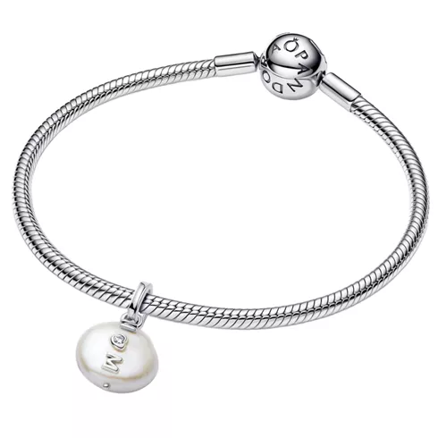 793783C01 PANDORA Treated Freshwater Cultured Baroque Pearl Mom Dangle ženski privezak