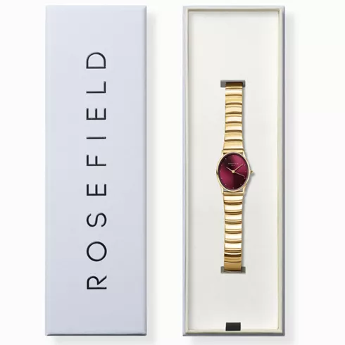 OVGSG-OV15 ROSEFIELD Oval Burgundy ženski ručni sat