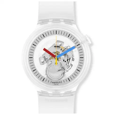 SB01K100 SWATCH Clearly Bold unisex ručni sat