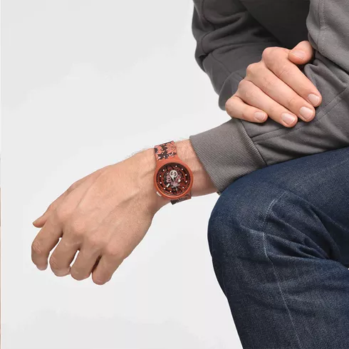 SB05C100 SWATCH Camoflower Cotton muški ručni sat