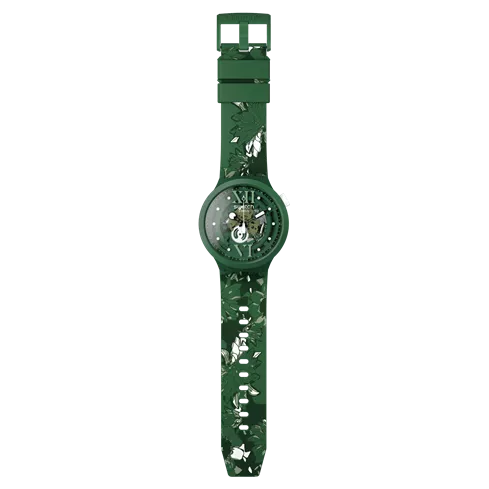 SB05G104 SWATCH Camoflower Green unisex ručni sat