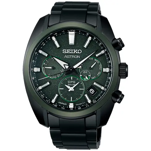 SSH093J1 SEIKO Astron Solar Nebula Green muški ručni sat