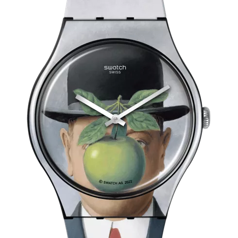 SUOZ350  SWATCH Le Fils De L Homme By Rene Magritte unisex ručni sat